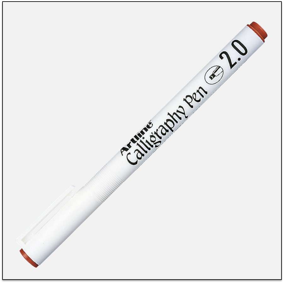 Bút viết thư pháp Artline EK-242,Nâu đỏ,2.0mm