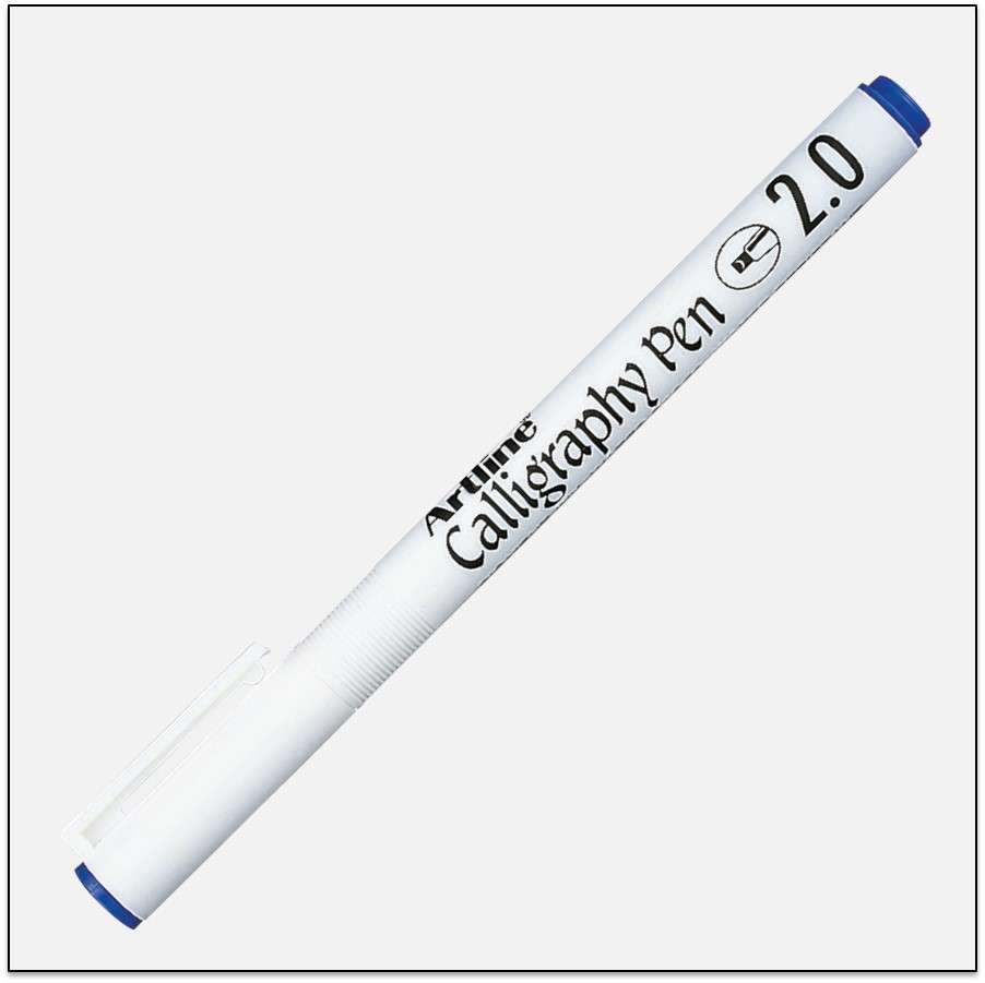 Bút viết thư pháp Artline EK-242,Xanh,2.0mm