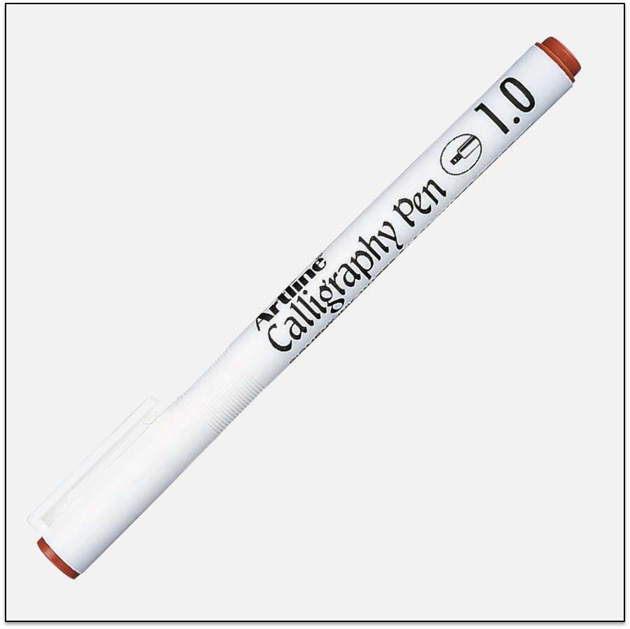 Bút viết thư pháp Artline EK-241,Nâu đỏ,1.0mm