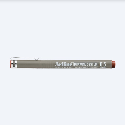 Bút vẽ kỹ thuật Artline EK-235,Nâu đỏ,0.5mm