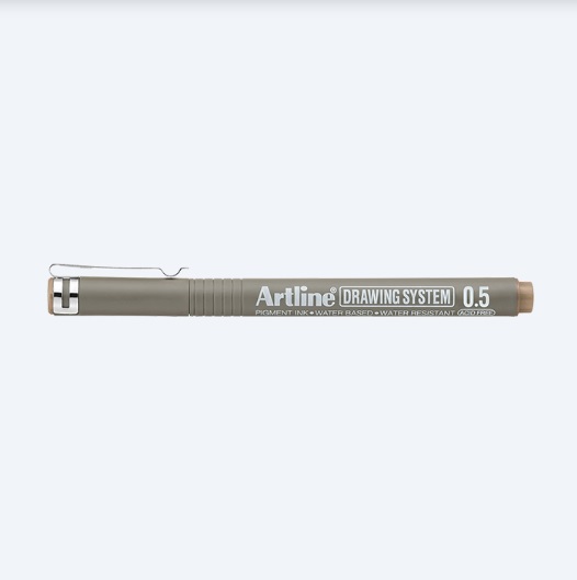 Bút vẽ kỹ thuật Artline EK-235,Nâu nhạt,0.5mm