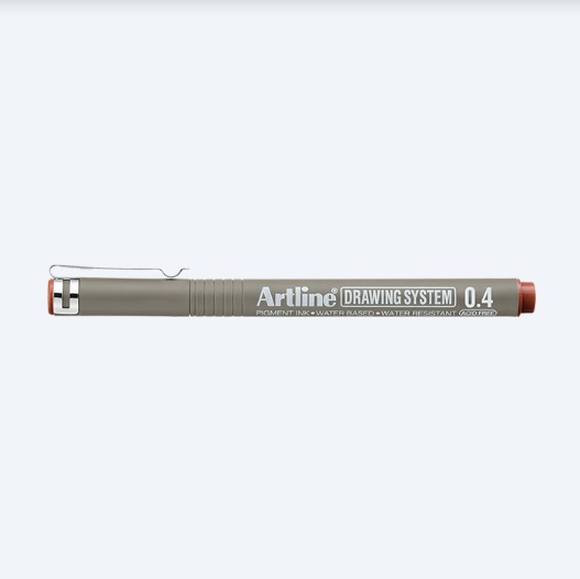 Bút vẽ kỹ thuật Artline EK-234,Nâu đỏ,0.4mm