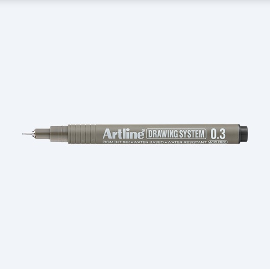 Bút vẽ kỹ thuật Artline EK-233,Đen,0.3mm