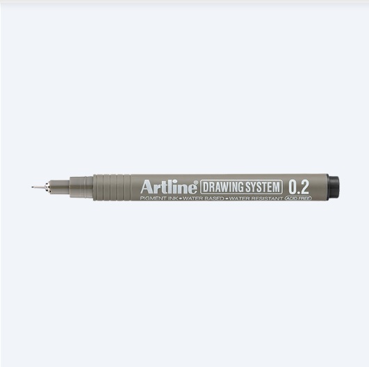 Bút vẽ kỹ thuật Artline EK-232,Đen,0.2mm