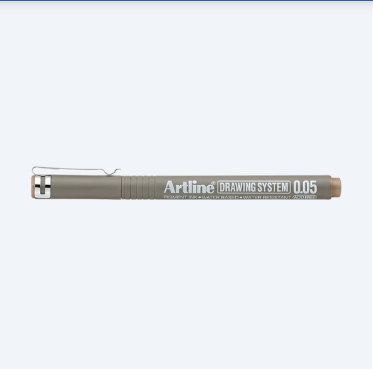 Bút vẽ kỹ thuật Artline EK-2305,Nâu nhạt,0.05mm