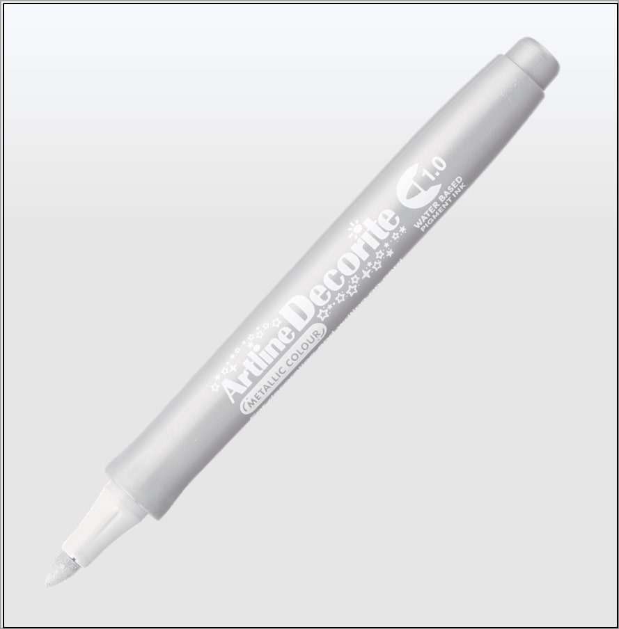 Bút màu nổi Metallic Artline EDFM-1, Bạc, 1.0mm