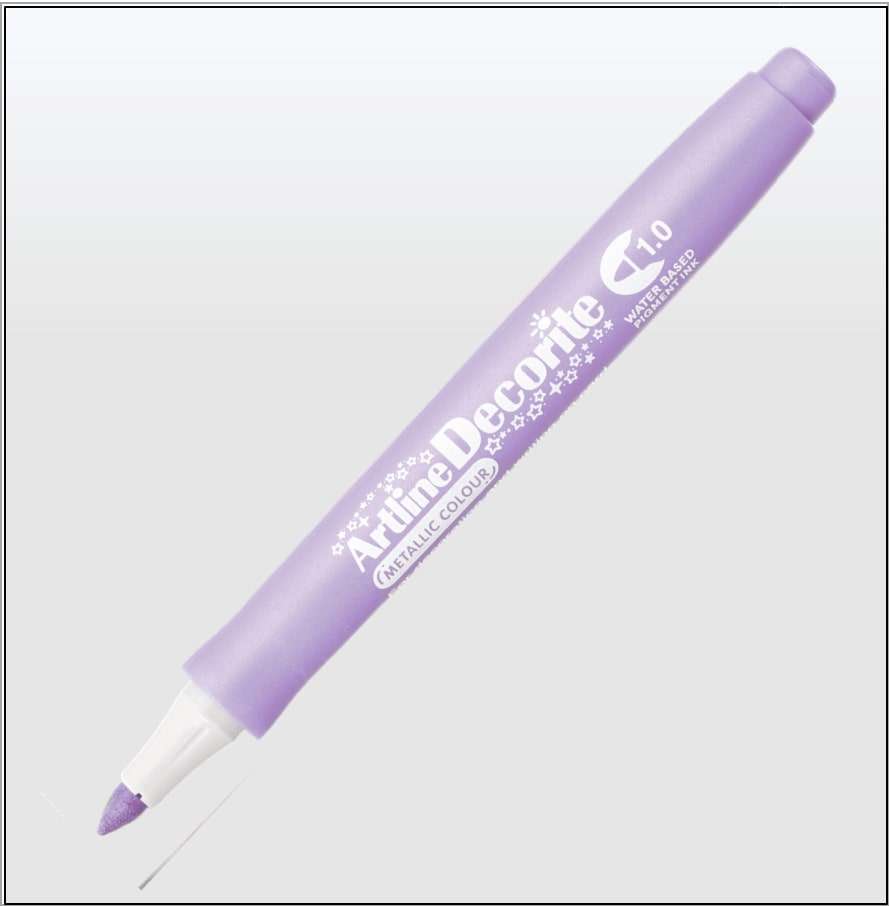 Bút màu nổi Metallic Artline EDFM-1, Tím, 1.0mm
