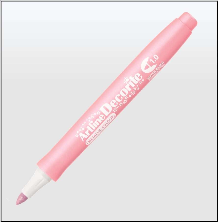 Bút màu nổi Metallic Artline EDFM-1, Hồng, 1.0mm