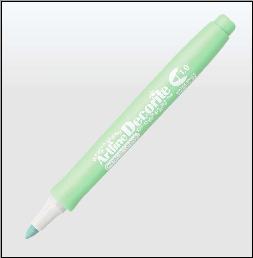 Bút màu nổi Metallic Artline EDFM-1, Lục, 1.0mm