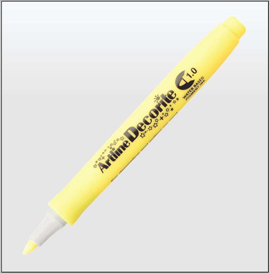 Bút màu nổi Artline EDF-1,Vàng,1.0mm