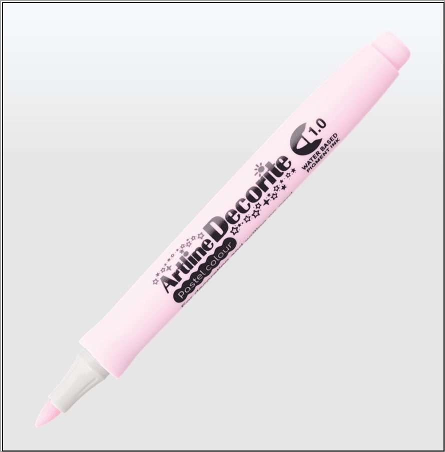 Bút màu nổi Pastel Artline EDF-1P,Hồng 1.0mm