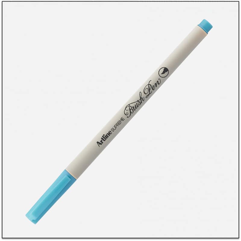 Bút lông đầu cọ Artline Supreme EPFS-F,Xanh ngọc nhạt