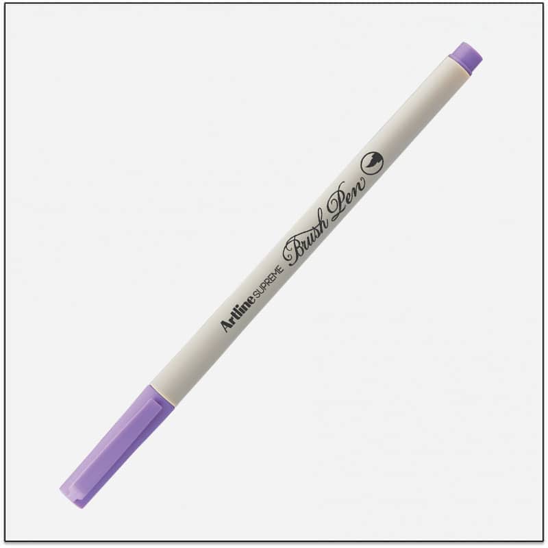 Bút lông đầu cọ Artline Supreme EPFS-F,Tím nhạt