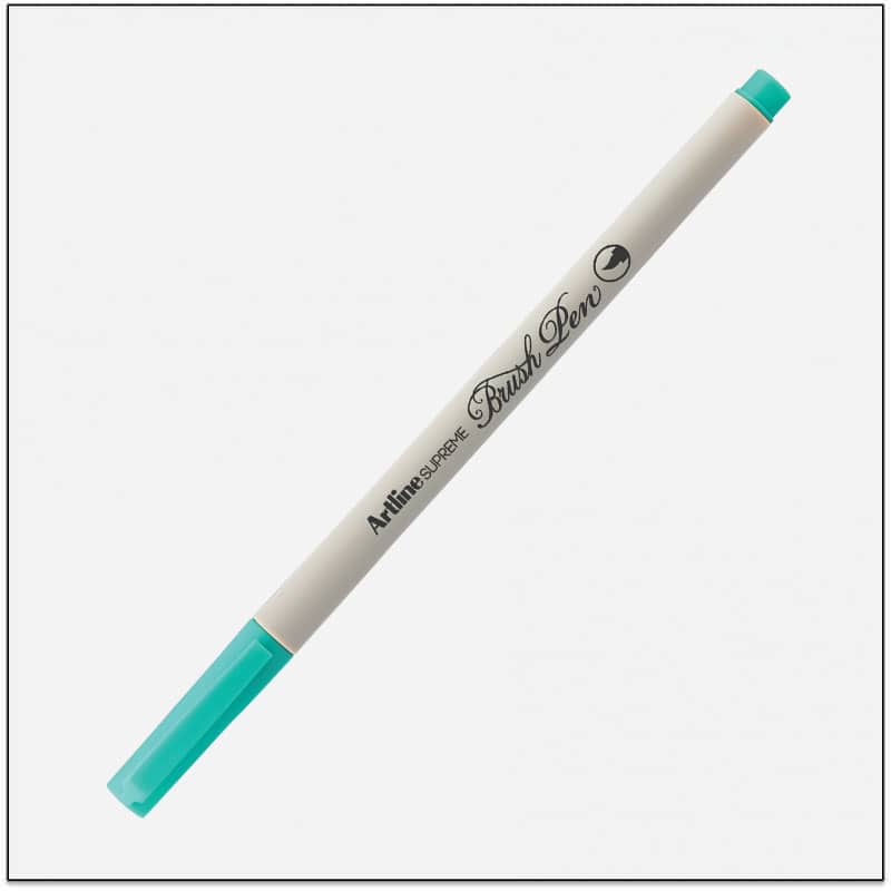 Bút lông đầu cọ Artline Supreme EPFS-F,Xanh ngọc sáng