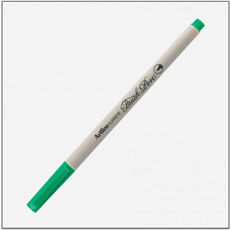 Bút lông đầu cọ Artline Supreme EPFS-F,Lục
