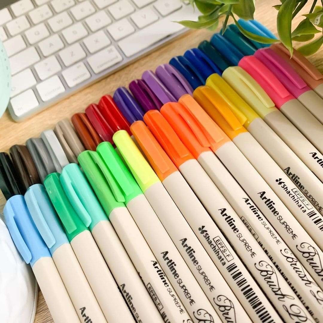 Bút lông đầu cọ Artline Supreme EPFS-F,Tím sáng