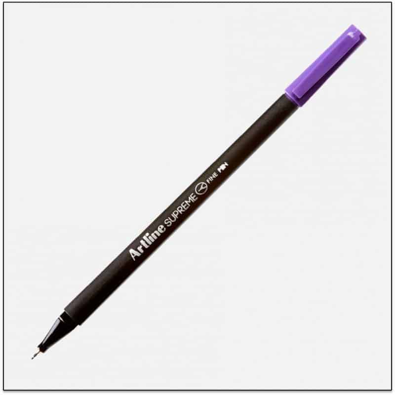 Bút lông kim Artline Supreme EPFS-200, Tím, 0.4mm