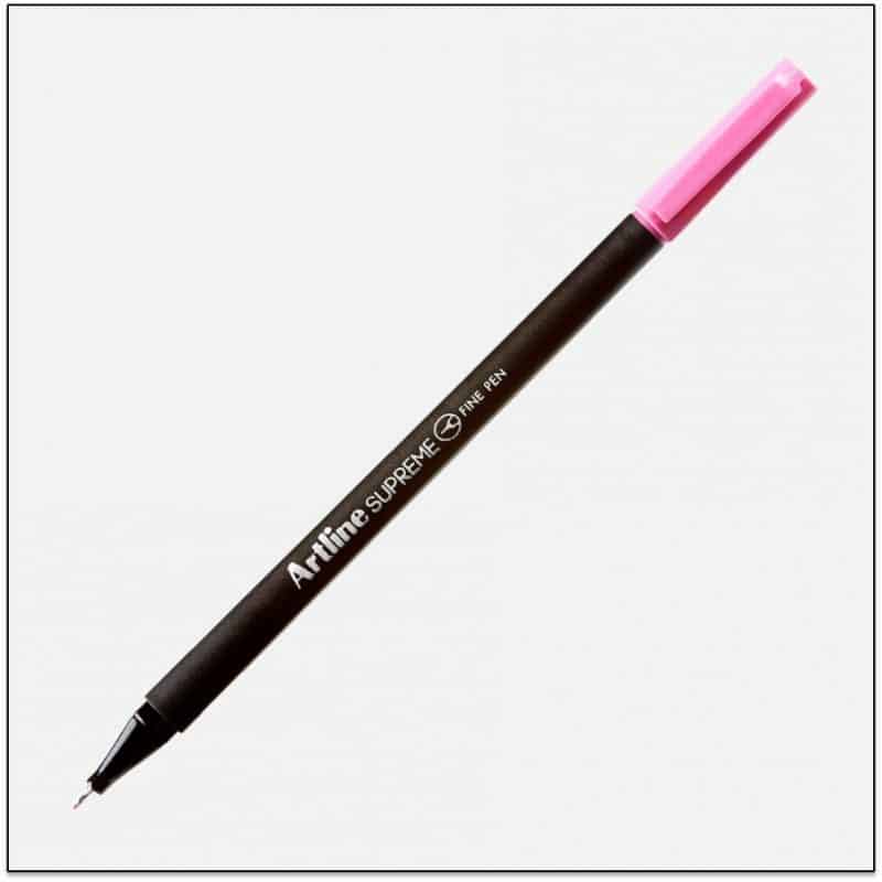 Bút lông kim Artline Supreme EPFS-200, Hồng, 0.4mm