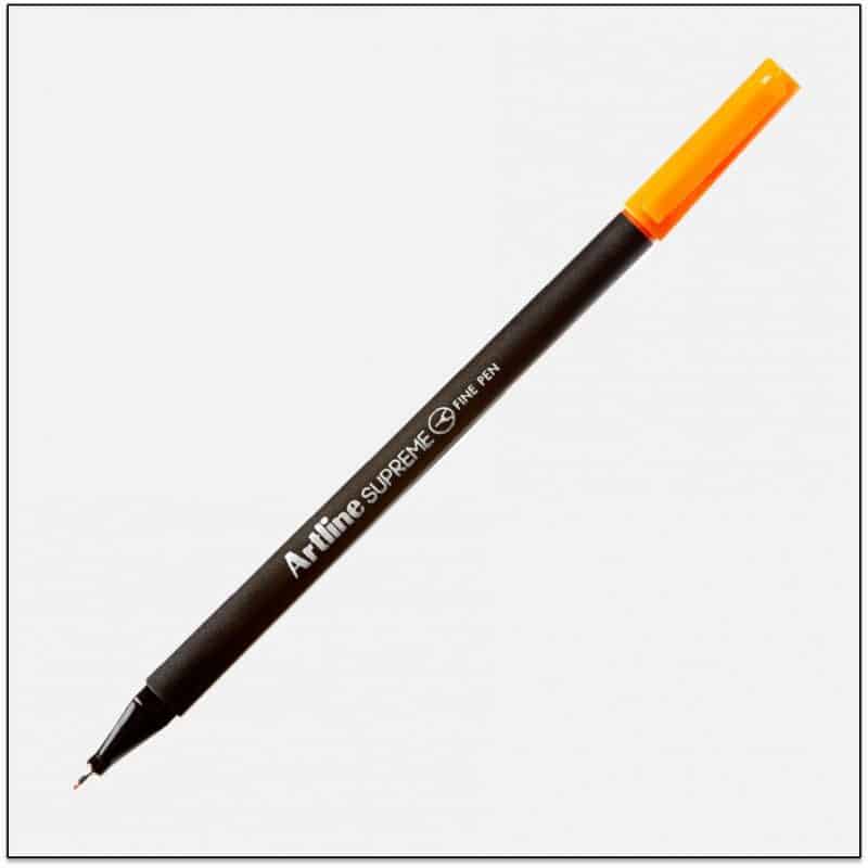 Bút lông kim Artline Supreme EPFS-200, Cam, 0.4mm