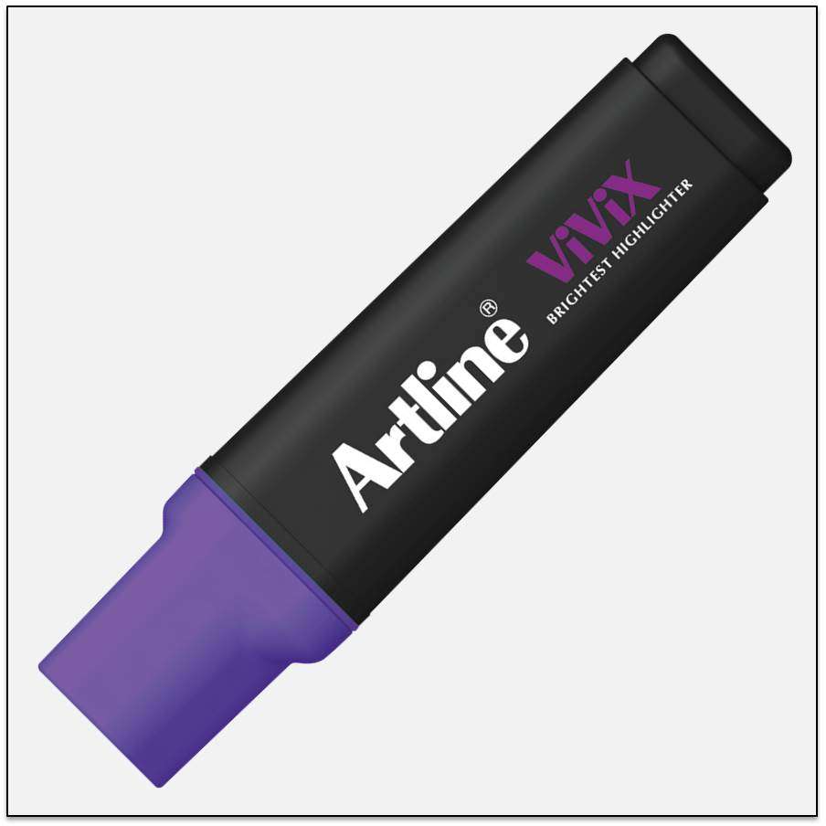 Bút dạ quang Artline EK-670,Tím,2.0-5.0mm