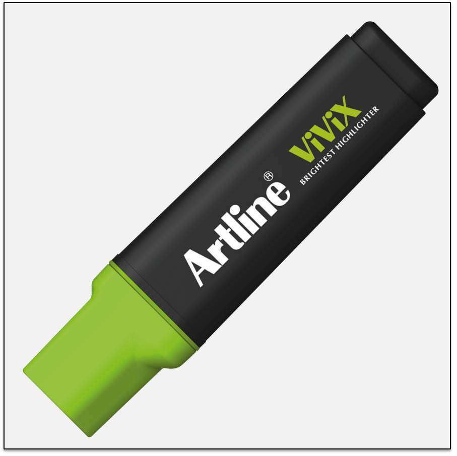 Bút dạ quang Artline EK-670,Lục,2.0-5.0mm