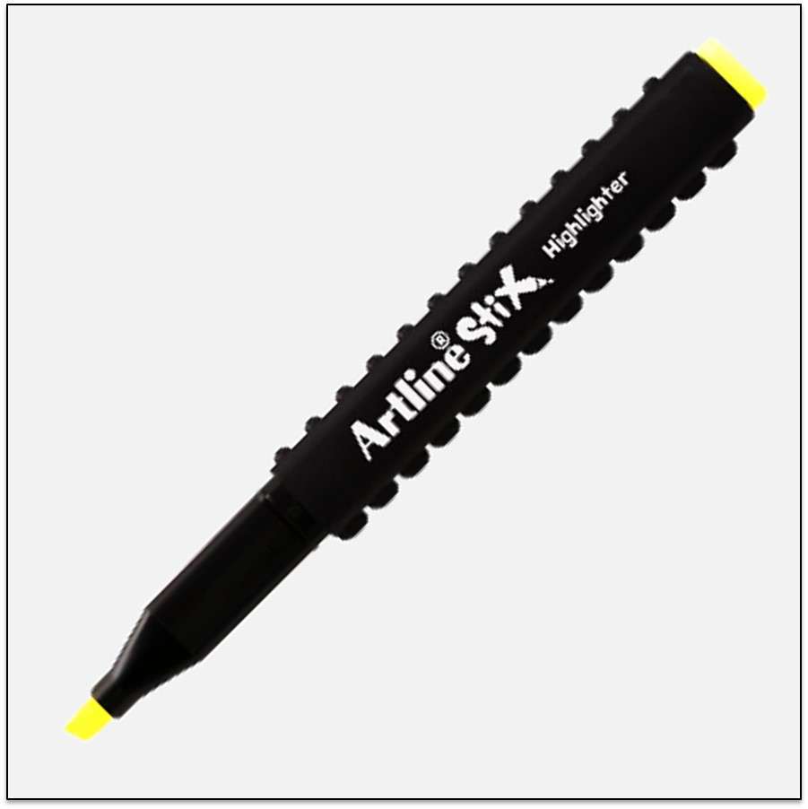 Bút dạ quang Artline Stix ETX-600,Vàng, 1.0-4.0mm