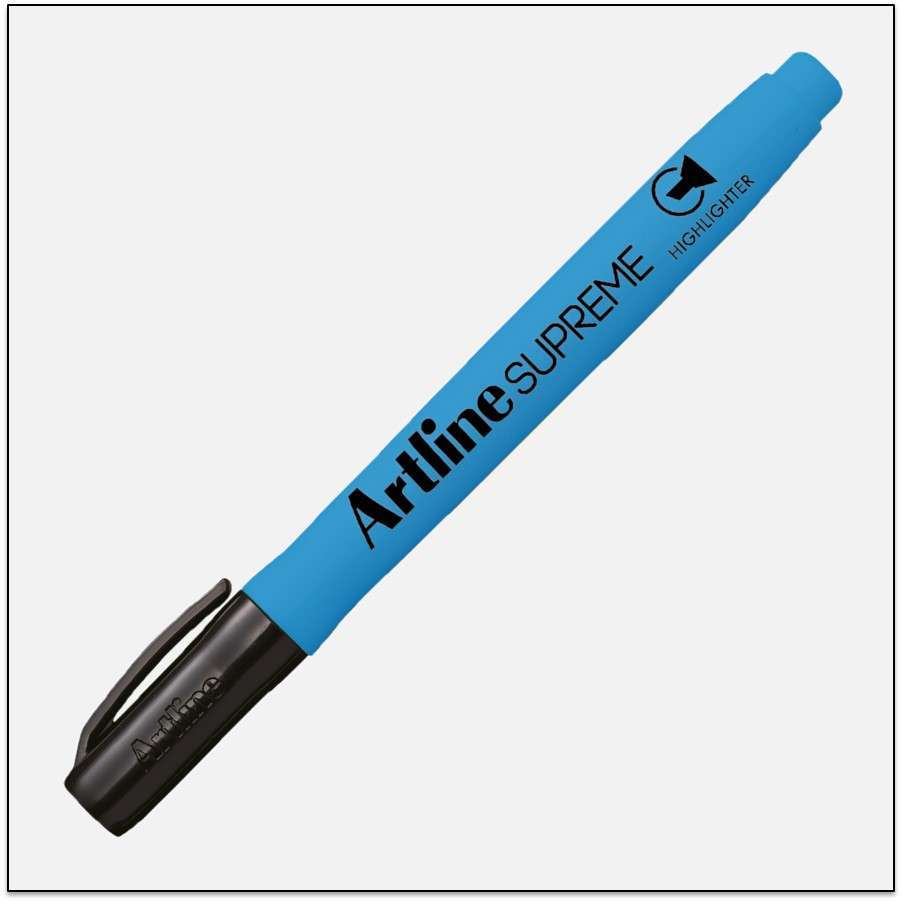 Bút dạ quang Artline Supreme EPF-600 Xanh, 1.0-4.0mm