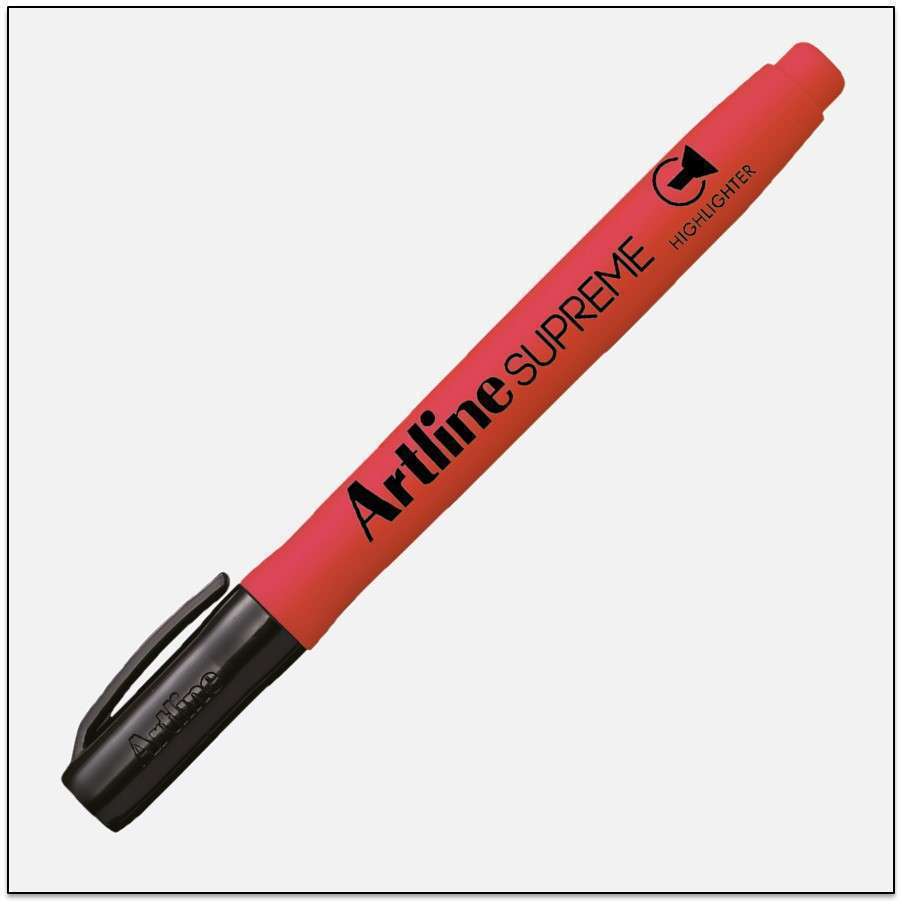 Bút dạ quang Artline Supreme EPF-600, Đỏ, 1.0-4.0mm