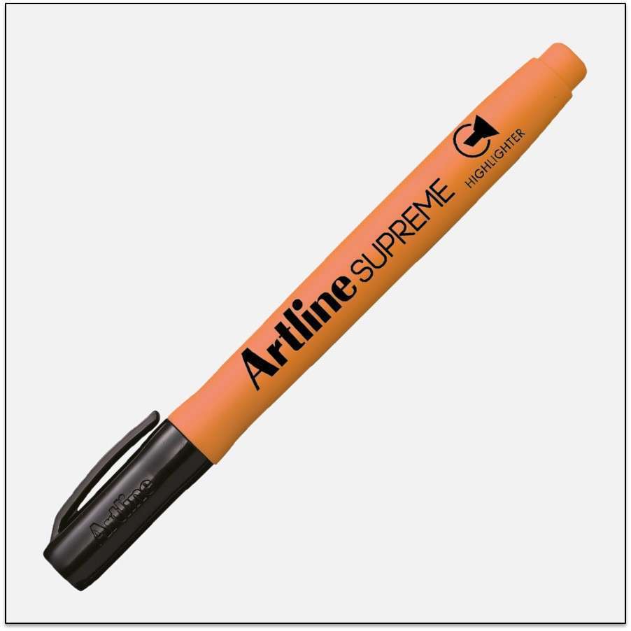 Bút dạ quang Artline Supreme EPF-600, Cam, 1.0-4.0mm