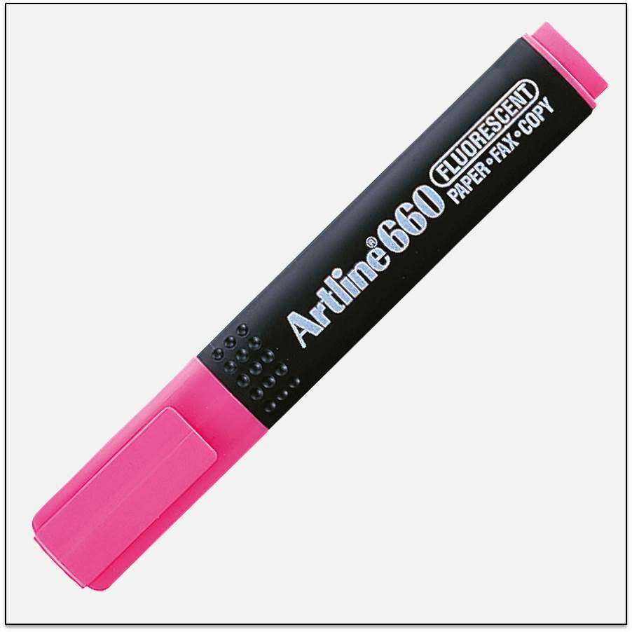 Bút dạ quang Artline EK-660,Hồng,1.0-4.0mm