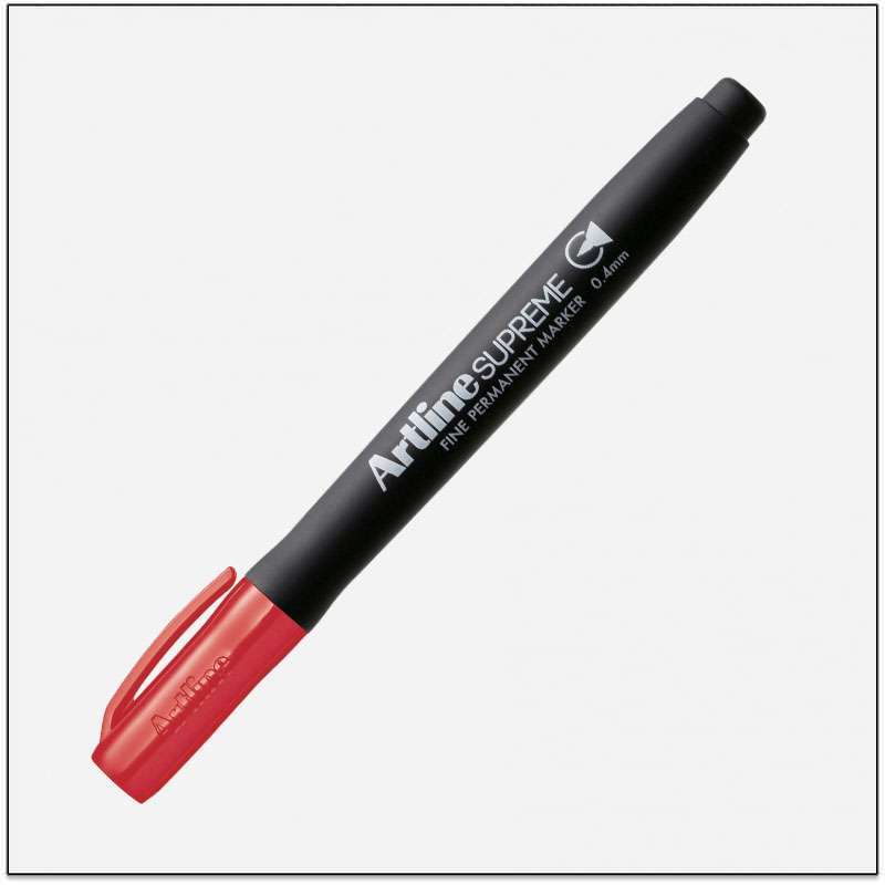 Bút lông dầu Artline Supreme EPF-725, Đỏ, 0.4mm