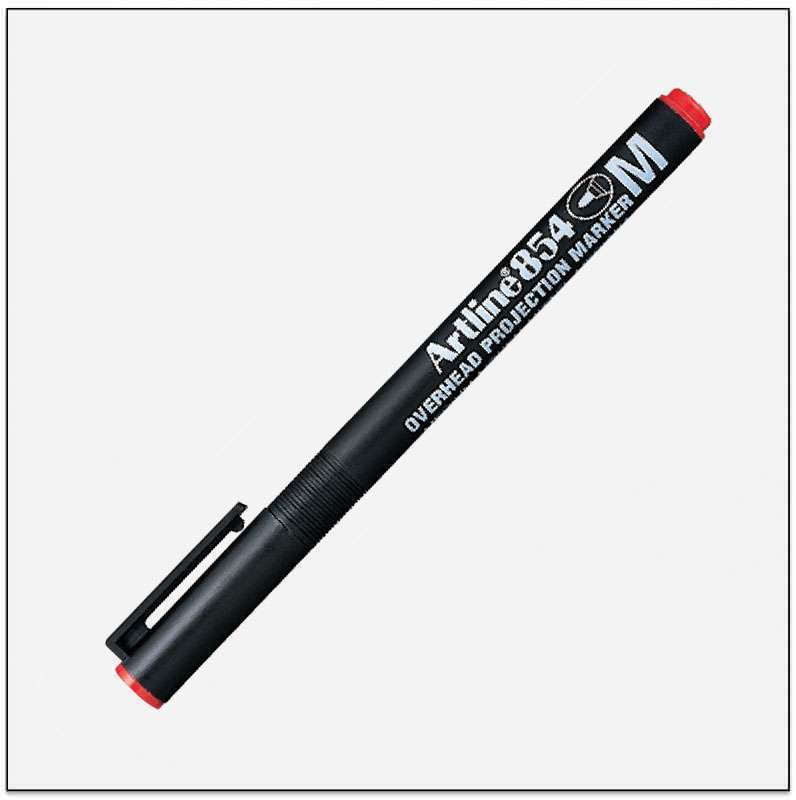 Bút viết trên Film Artline EK-854,Đỏ,1.0mm