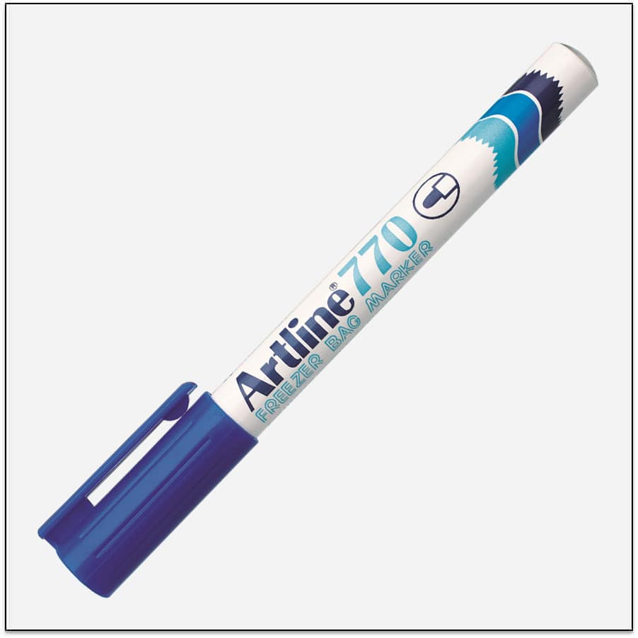 Bút viết trên bao bì đông lạnh Artline EK-770, Xanh, 1.0mm