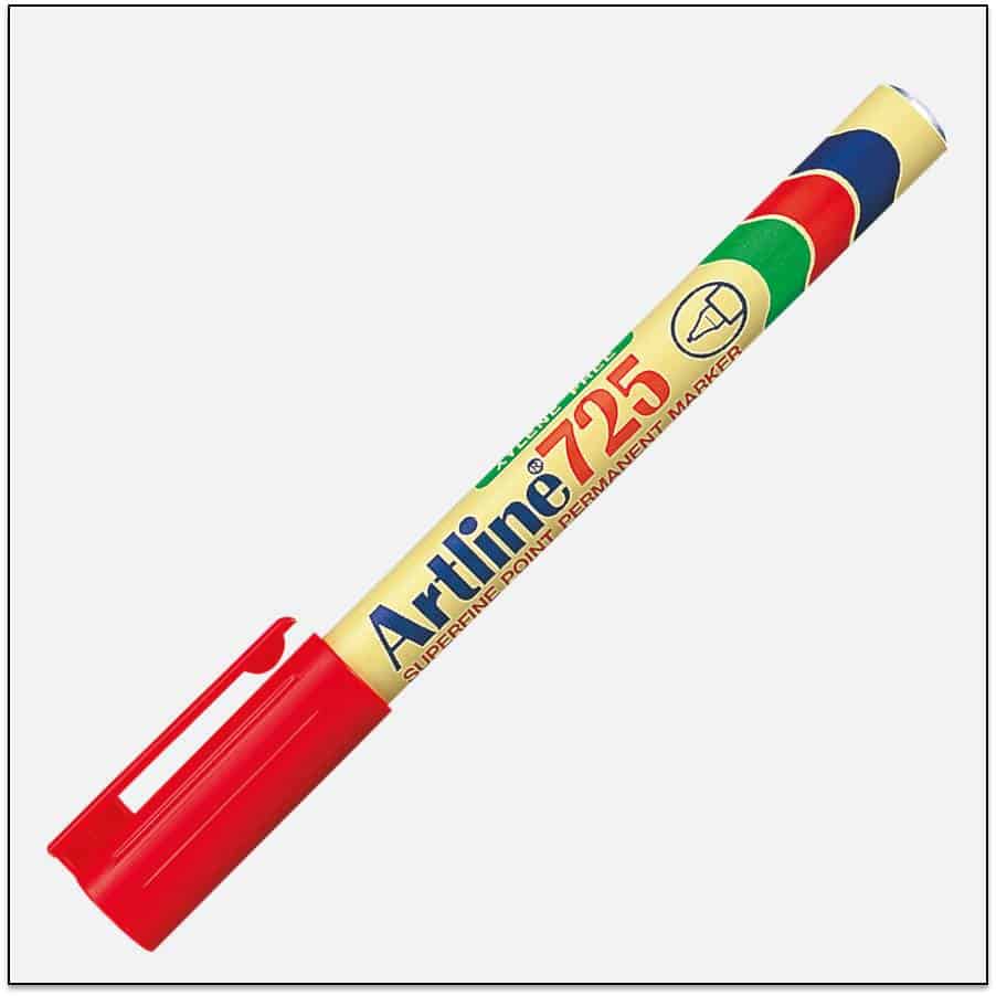 Bút lông dầu Artline EK-725,Đỏ,0.4mm