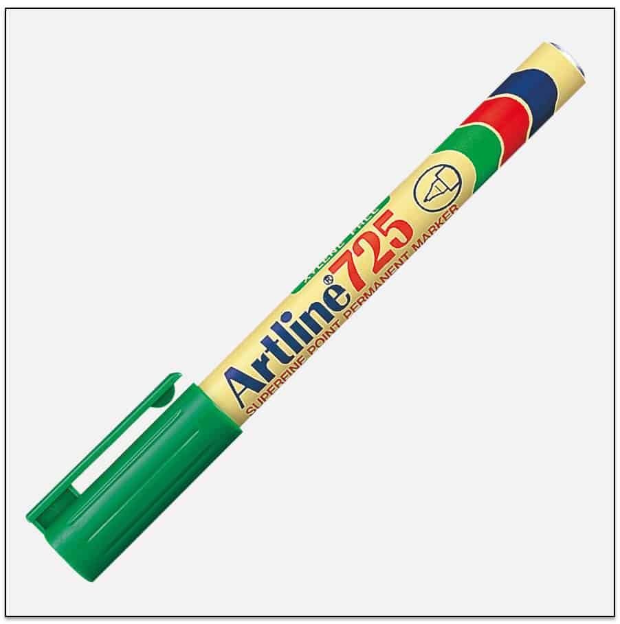 Bút lông dầu Artline EK-725,Lục,0.4mm