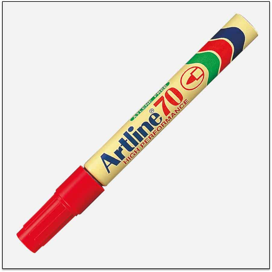 Bút lông dầu Artline EK-70,Đỏ,1.5mm
