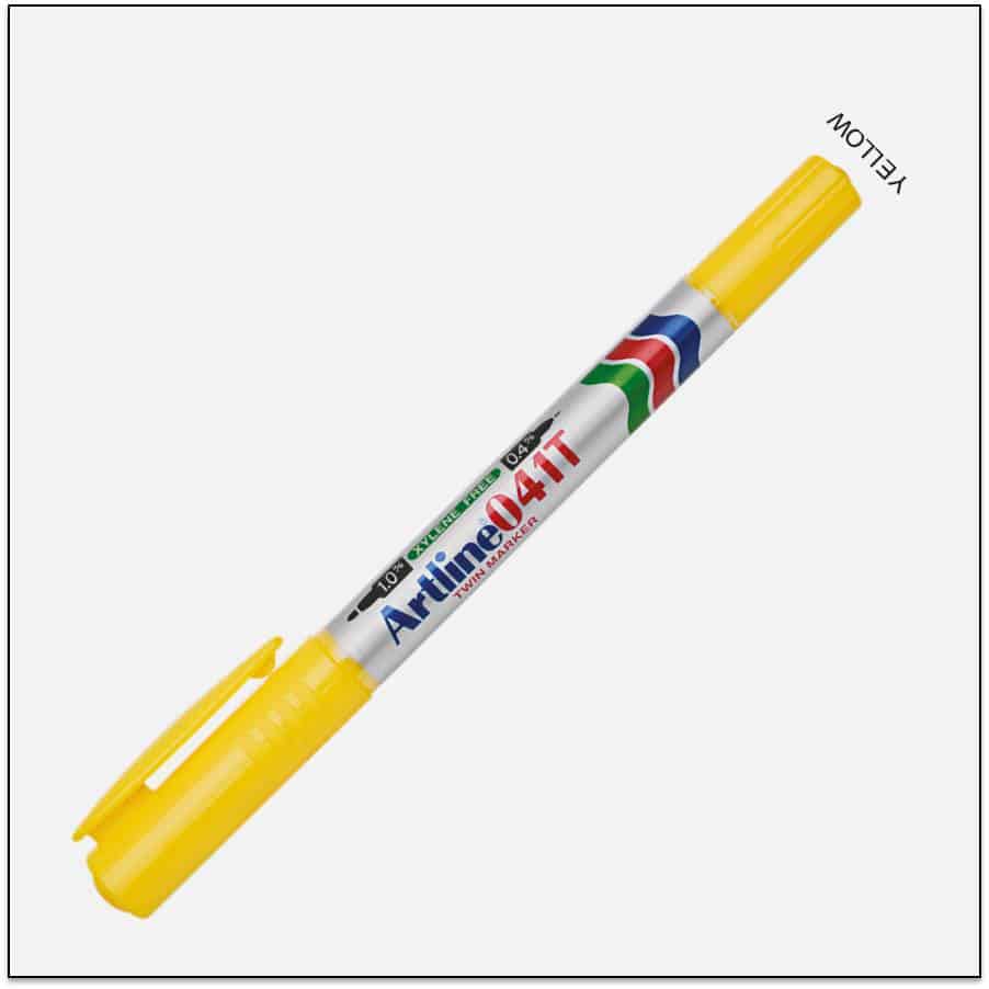 Bút lông dầu Artline EK-041T,Vàng,0.4-1.0mm