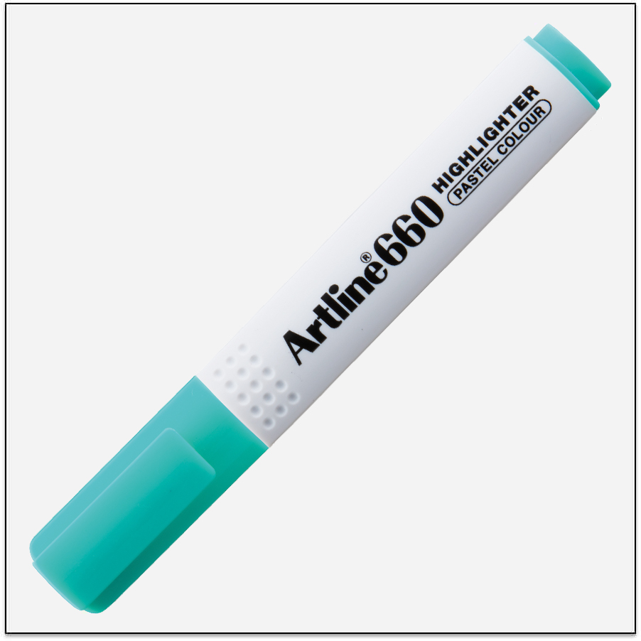 Bút dạ quang Pastel Artline EK-660P,Lục,1.0-4.0mm
