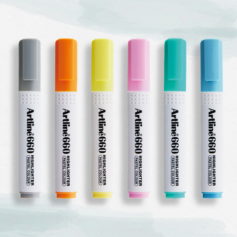 Bút dạ quang Pastel Artline EK-660P 2