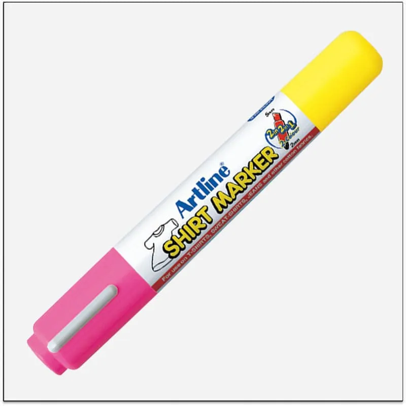 Bút vẽ áo hai đầu Artline EKT-25TT,hồng nhạt,vàng,2.0-5.0mm