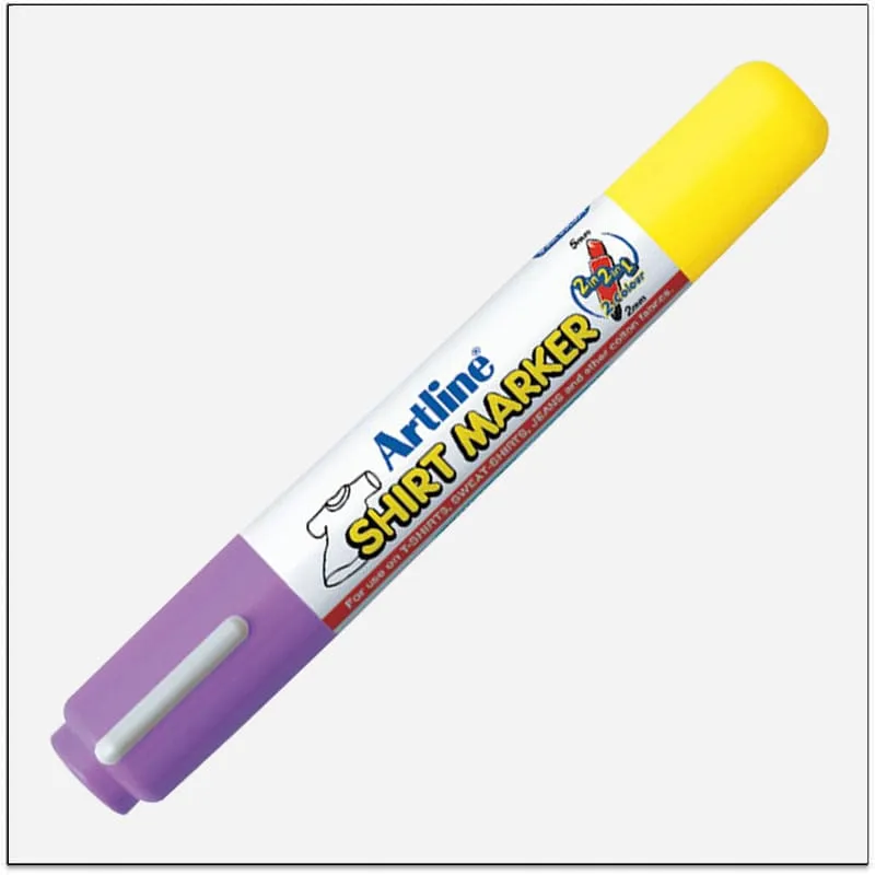 Bút vẽ áo hai đầu Artline EKT-25TT,tím nhạt,vàng,,2.0-5.0mm