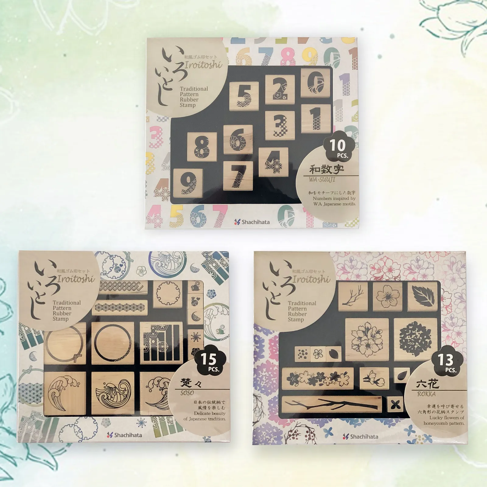 Dấu gỗ trang trí Shachihata stamp EGAC