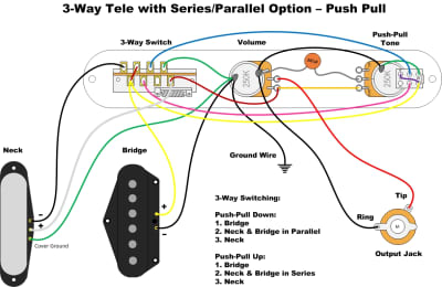 3-Position 2-Circuit Push Pull Switch
