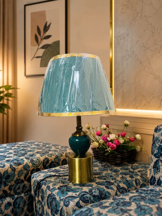Royal Green Ceramic Bedside Lamp