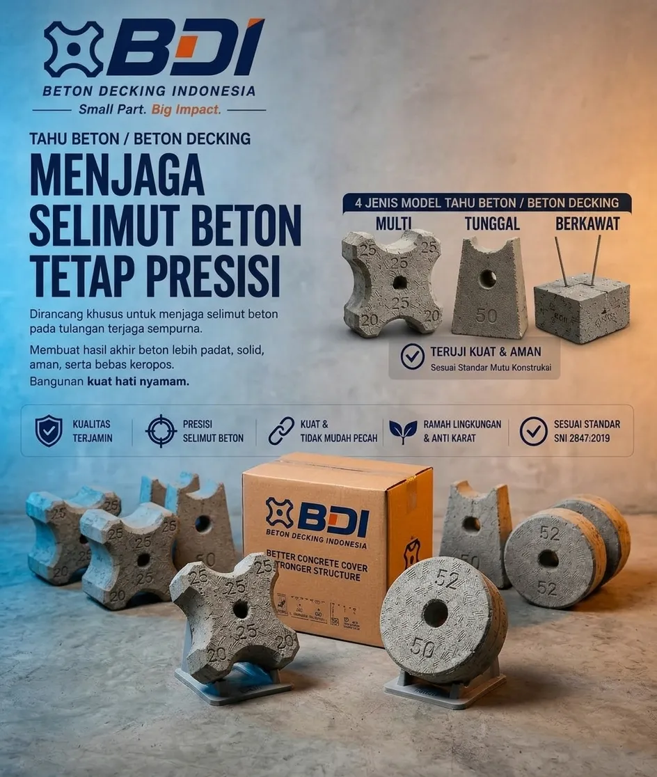 Strategi Pengadaan Beton Decking (Tahu Beton) K-500 di Kota Cirebon: Panduan Mutu, Harga, dan Implementasi Struktur