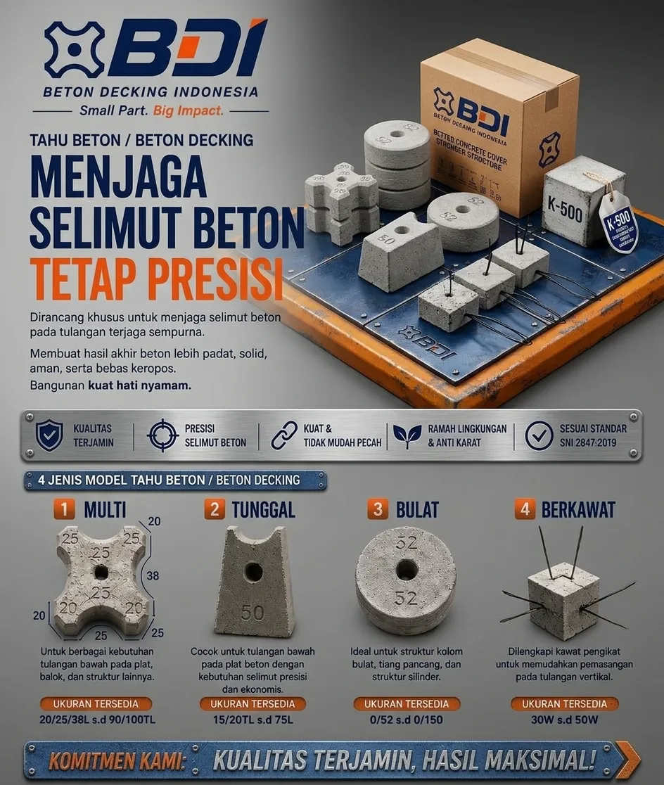 Strategi Pengadaan Beton Decking (Tahu Beton) Mutu K-500 di Kabupaten Aceh Utara: Panduan Lengkap Spesifikasi dan Distribusi