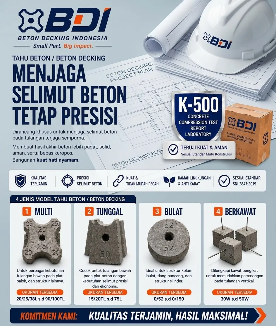 Panduan Lengkap Pengadaan Beton Decking (Tahu Beton) K-500 di Kota Sabang: Solusi Konstruksi Tahan Salinitas