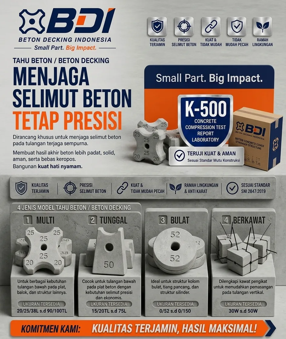 Strategi Pengadaan Beton Decking (Tahu Beton) K-500 di Kabupaten Bangli: Panduan Lengkap Mutu dan Distribusi