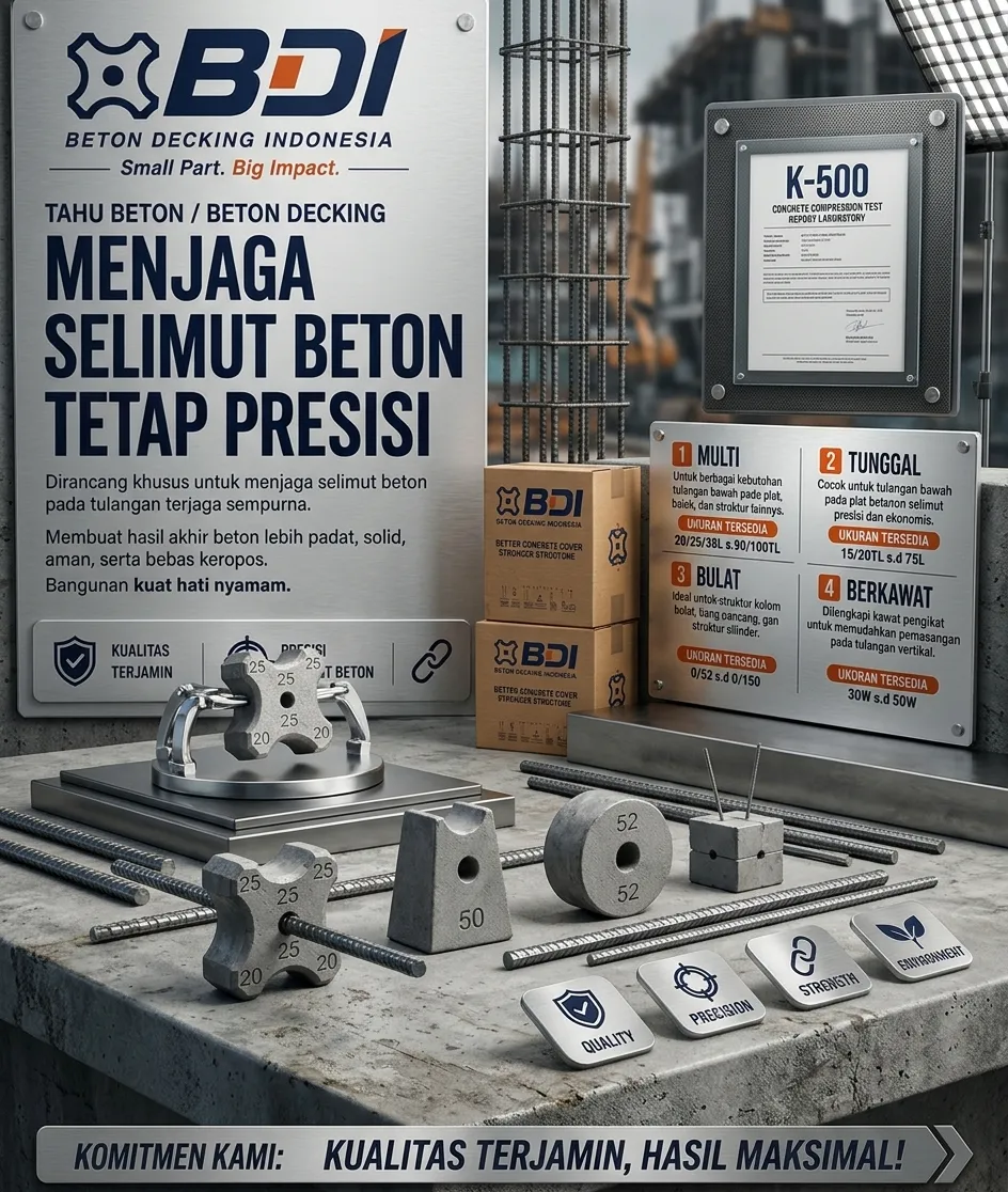 Panduan Lengkap Pengadaan Beton Decking (Tahu Beton) K-500 di Kabupaten Lamandau untuk Proyek Infrastruktur Standar Nasional