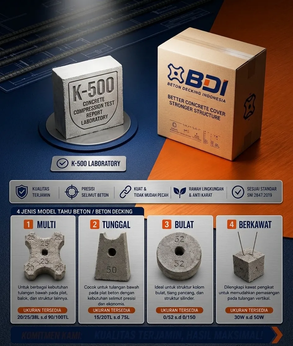 Strategi Pengadaan Beton Decking (Tahu Beton) K-500 di Kabupaten Kutai Barat: Panduan Standar Mutu dan Logistik